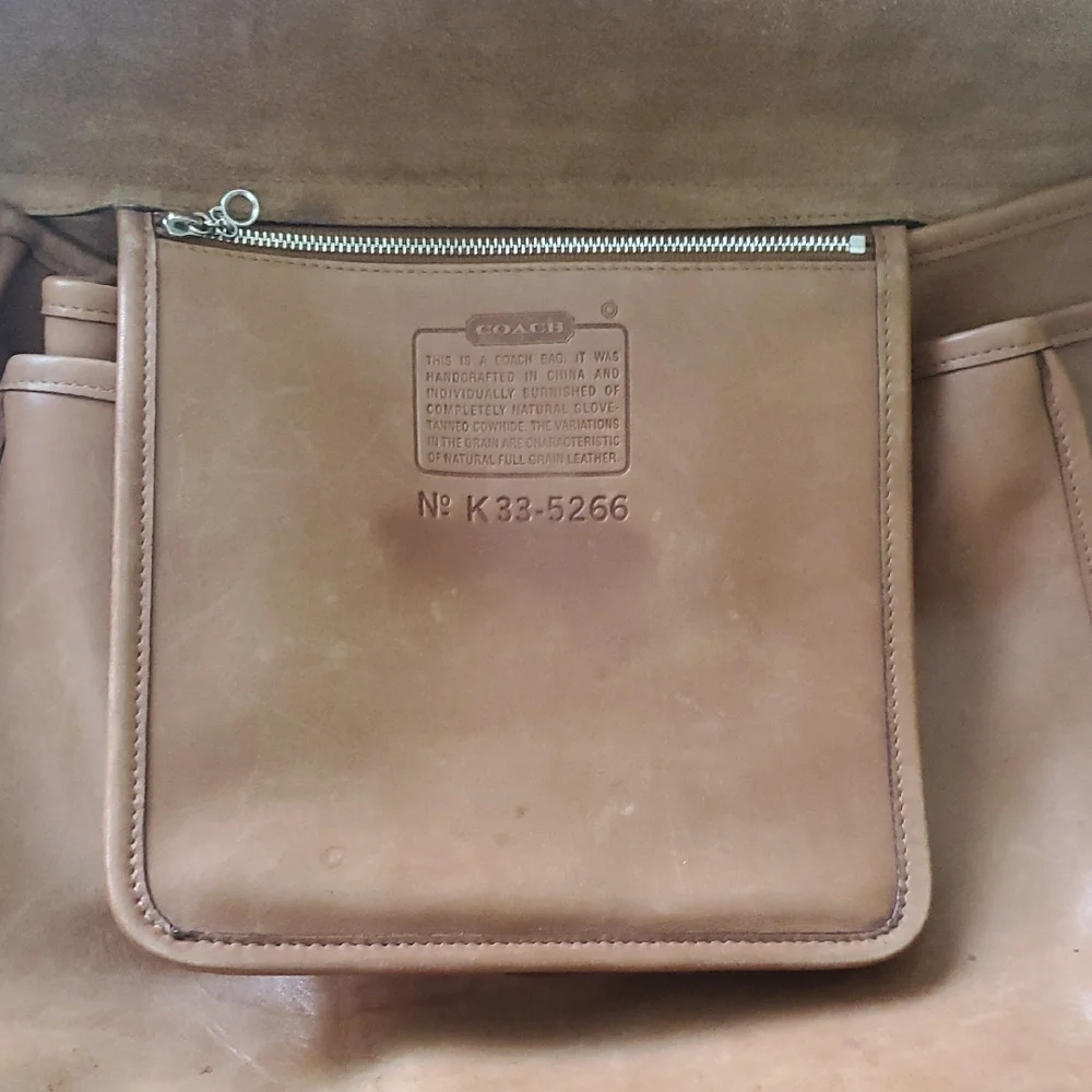 Vintage Coach Leather Briefcase
